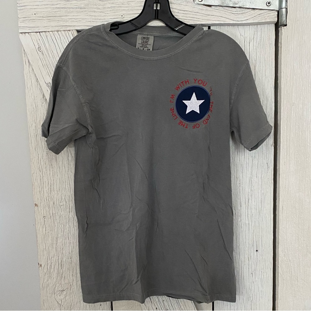 Captain America Embroidery Tee